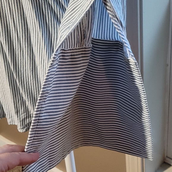 Treasure & Bond Blue White Blouse Sz X-Small - Picture 6 of 8